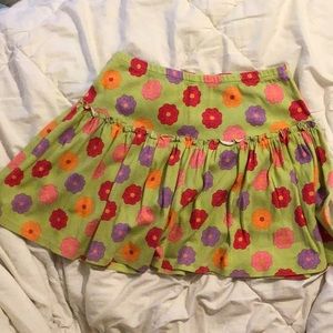 Girls flower patterned skort